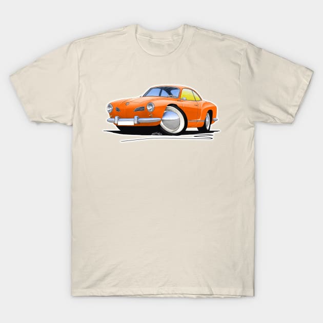 Karmann Ghia Orange T-Shirt by y30man5